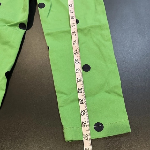 CREWCUTS Size 8 Green Blue Polka Dot Twill Pants R $69 - Picture 5 of 6